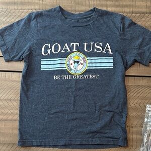 GOAT USA Kids' Navy Graphic Tee - Be The Greatest